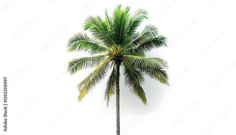 Obraz premium Coconut Palm Tree Isolated.