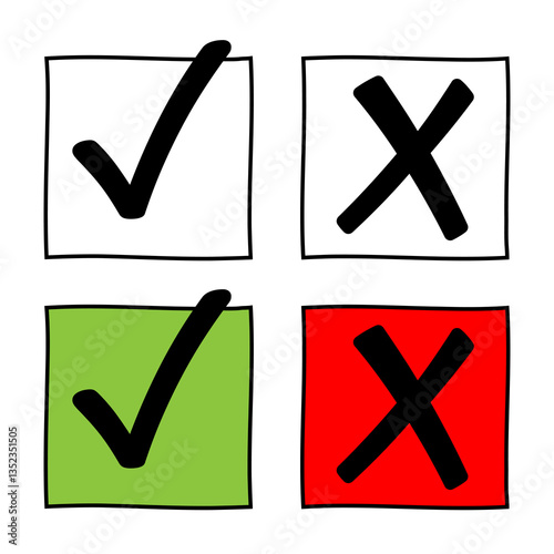 Check box right and wrong