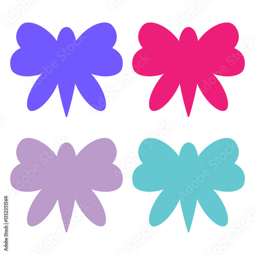 colorful butterfly silhouettes