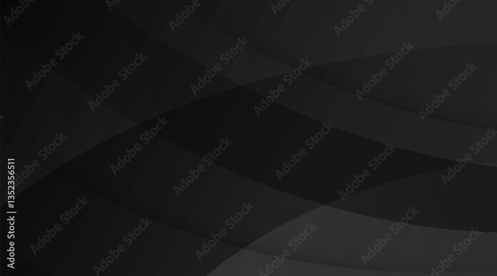 Fototapeta premium Black abstract geometric background Suit for business institution conference party vector illustration
