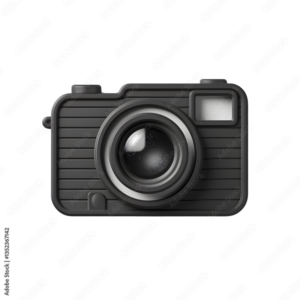 Capturing timeless memories with a classic black camera stylized design icon minimal shade on transparent background Capturing timeless memories with a classic black camera stylized design icon minimal shade on transparent background