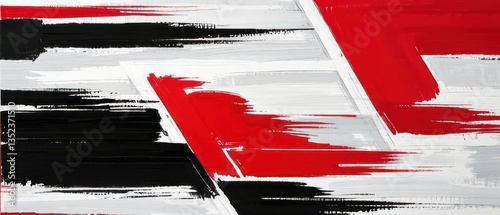 Abstract Background with Red, White and Black Color Palette. The Spirit of Yemen. Horizontal Image Banner in a 21:9 Ratio
