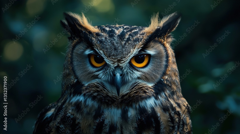 an owl with yellow eyes an owl with yellow eyes