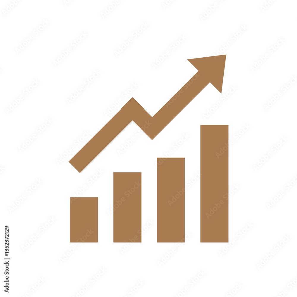 business graph with arrow business graph with arrow