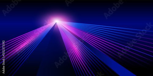Blue Luxury Elegant Super Car Automobile Urban Design Background. Cyber Technology Metallic Shine lines Effect. Luxurious Brand Royal High Standard Award Background