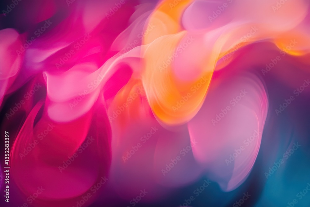 Fototapeta premium Uplifting abstract with vibrant hues and dynamic patterns under soft lighting