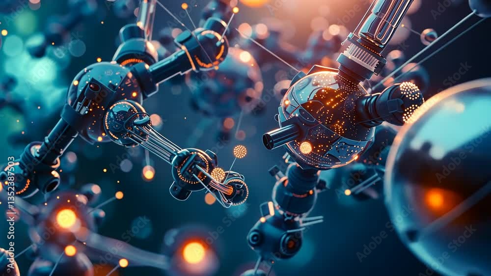 Mikroskopische Nanobots in Aktion