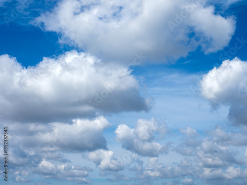 Fototapeta Naklejka Na Ścianę i Meble -  abstract sky with clouds in summer