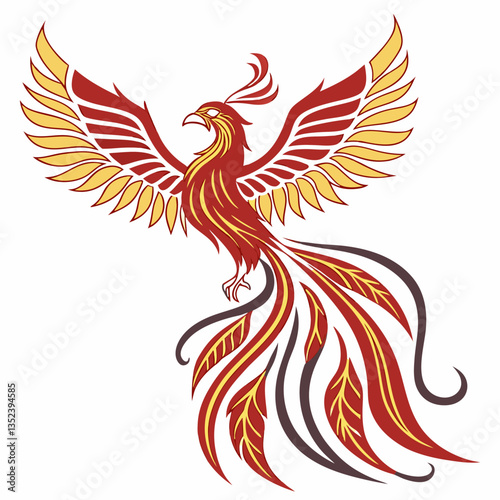 A phoenix logo represents rebirth, resilience, and transformation. Suited for startups, recovery programs, or educational institutions symbolizing growth