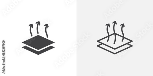 Breathable Icon set. vectors for apps and website designs
