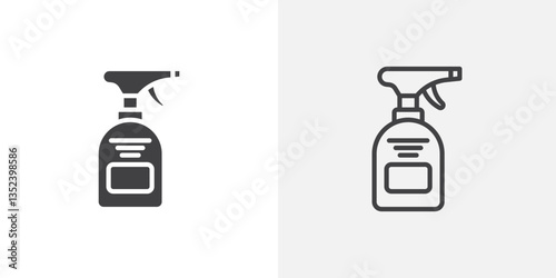 Cleaning spray Icon set. vectors for apps and website designs