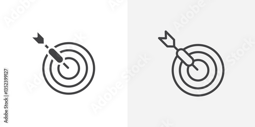 Darts Icon set. vectors for apps and website designs
