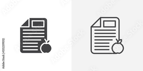 Diet plan Icon set. vectors for apps and website designs