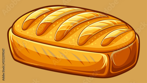 loaf of bread isolated