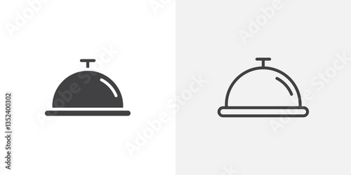 Food tray Icon set. vectors for apps and website designs