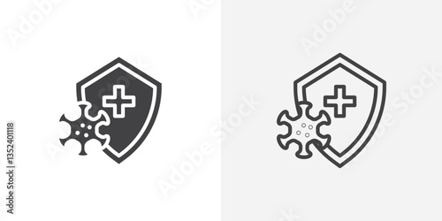 Immunity Icon set. vectors for apps and website designs