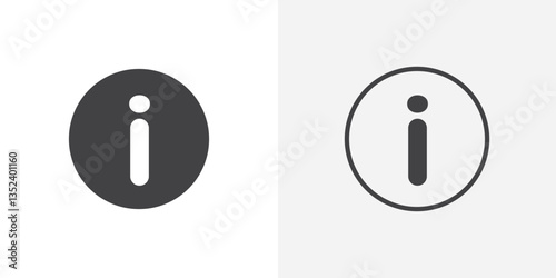 Info Icon set. vectors for apps and website designs
