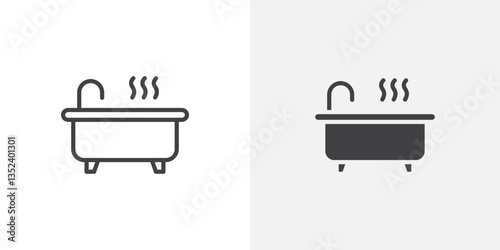 Jacuzzi Icon set. vectors for apps and website designs