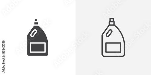Liquid detergent Icon set. vectors for apps and website designs