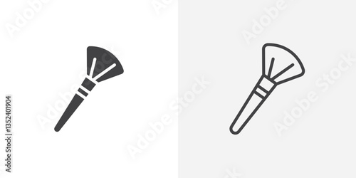 Makeup brush Icon set. vectors for apps and website designs