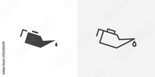 Oil can Icon set. vectors for apps and website designs