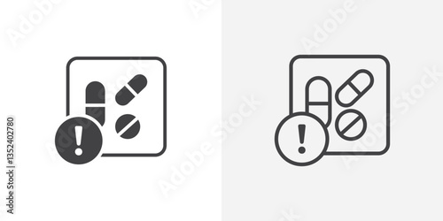 Overdose Icon set. vectors for apps and website designs