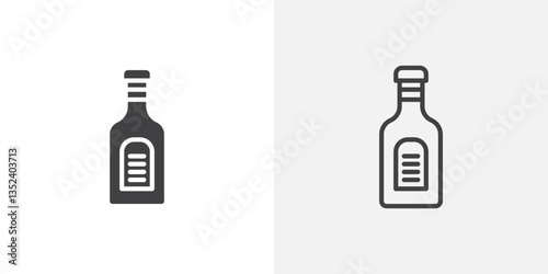 Sauce bottles Icon set. vectors for apps and website designs