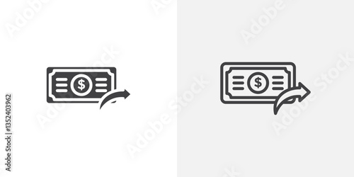 Send money Icon set. vectors for apps and website designs
