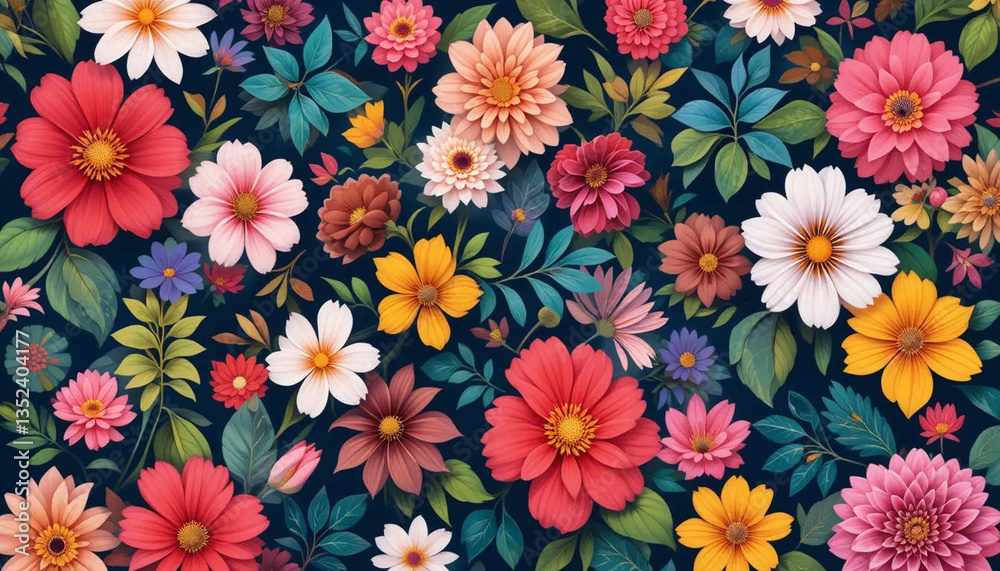 pattern with flowers pattern with flowers