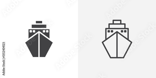 Ship Icon set. vectors for apps and website designs