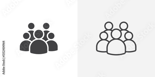 Team Icon set. vectors for apps and website designs