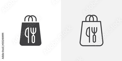 Take away food Icon set. vectors for apps and website designs