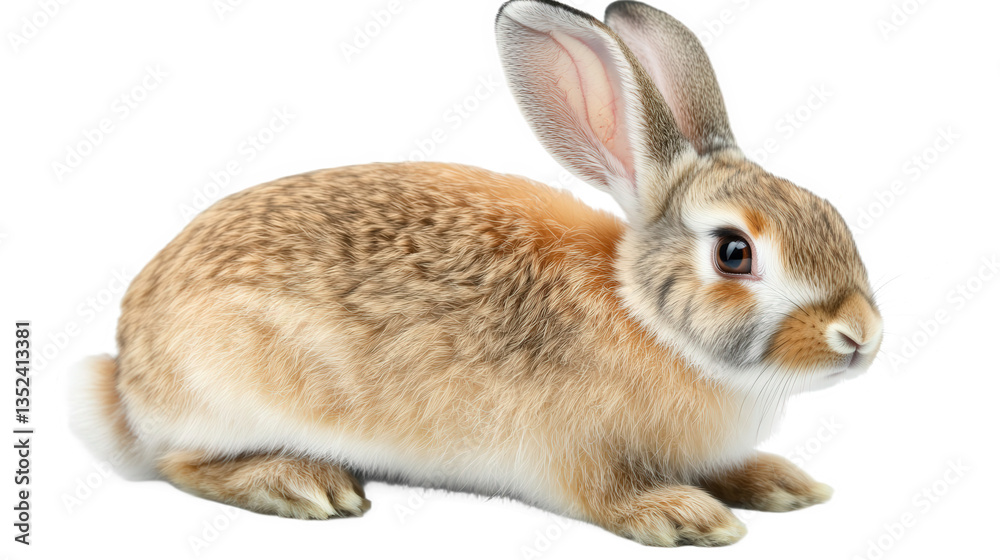 Fototapeta premium Adorable Baby Rabbit in Profile View