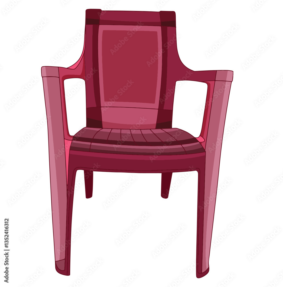 Cute cartoon hand drawn vector Plastic Chair Clipart . Cute cartoon hand drawn vector Plastic Chair Clipart .
