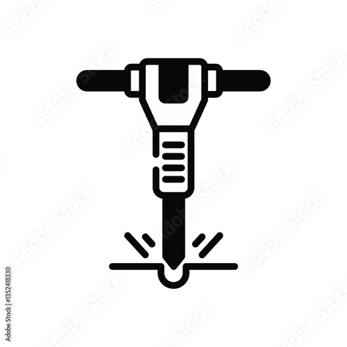 jackhammer vector icon