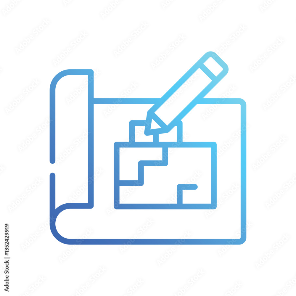 Blueprint  vector icon