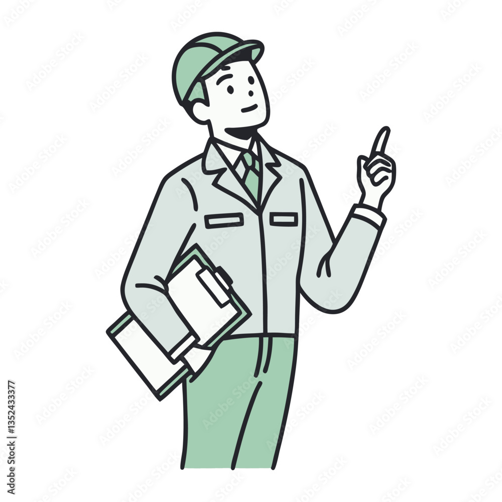 Man in Work Clothes Vector Illustration Cartoon Clipart & Line Art Design for Print 1.eps Man in Work Clothes Vector Illustration Cartoon Clipart & Line Art Design for Print 1.eps