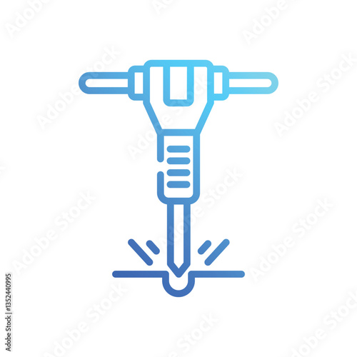 jackhammer vector icon