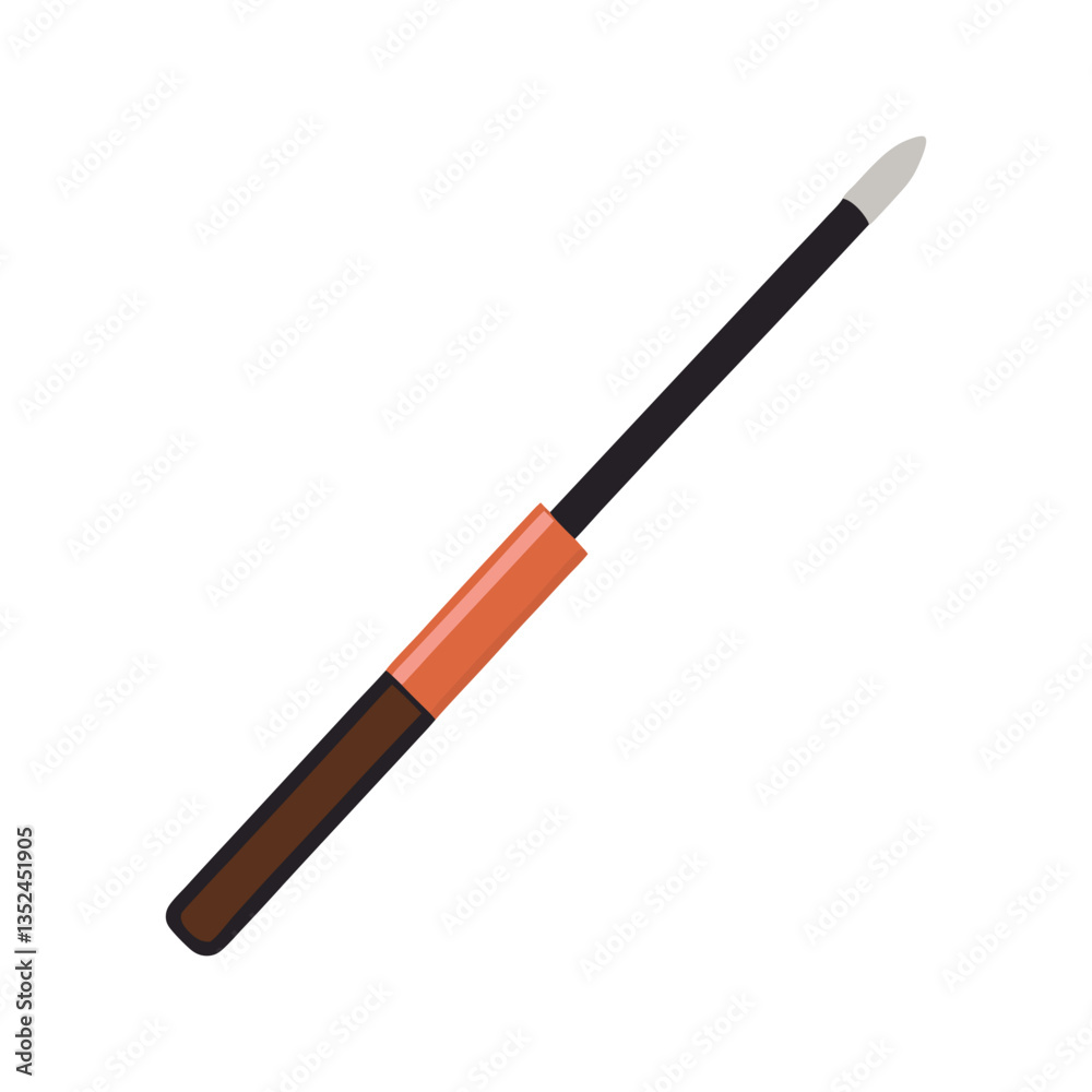 A vector illustration of makeup cosmetic eyeliner on white background A vector illustration of makeup cosmetic eyeliner on white background