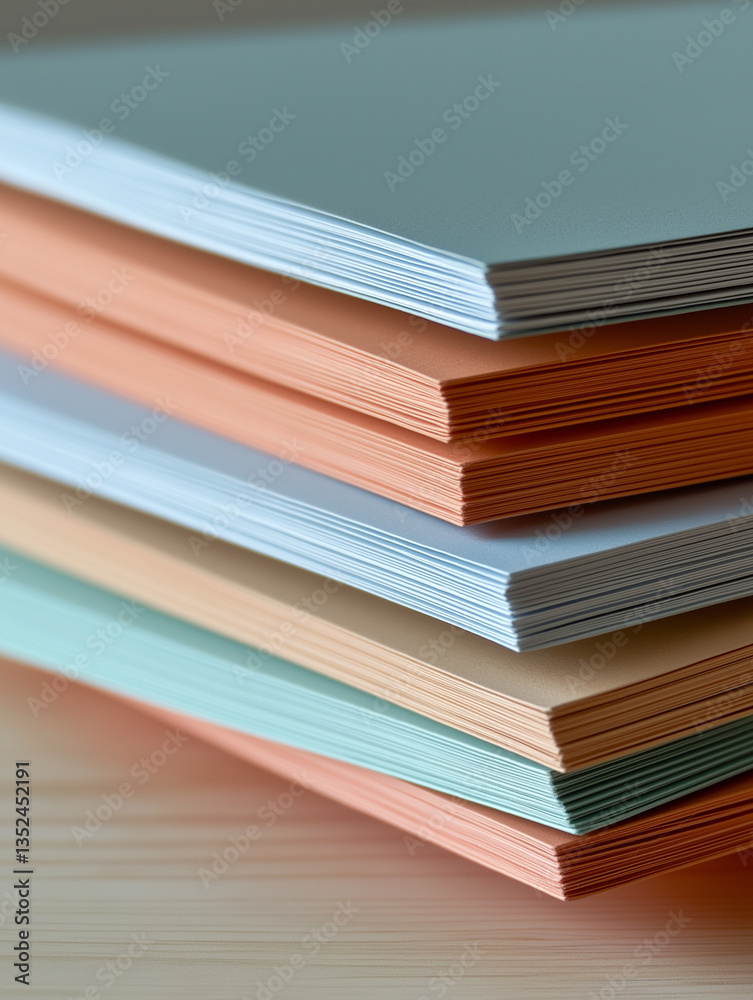 Stack of books or magazines. the books are arranged in a horizontal manner, with the topmost book being the largest and the bottommost being the smallest. Stack of books or magazines. the books are arranged in a horizontal manner, with the topmost book being the largest and the bottommost being the smallest.