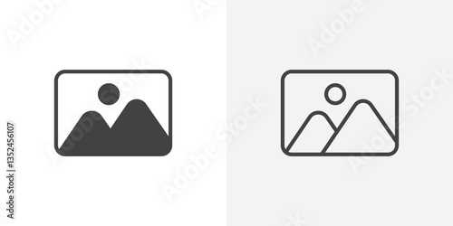 Gallery vector icon symbol. illustration sign collection.