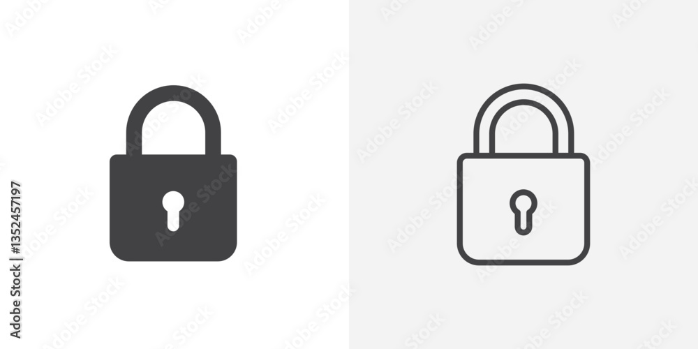 Lock vector icon symbol. illustration sign collection. Lock vector icon symbol. illustration sign collection.