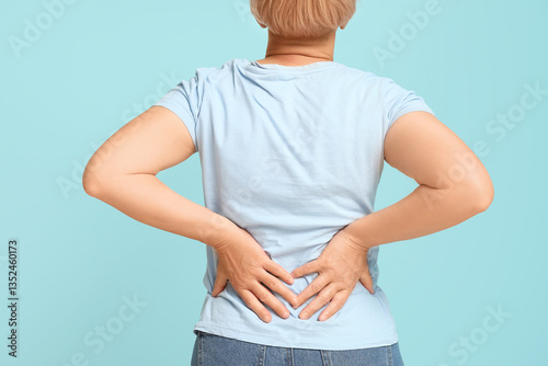 Mature woman suffering from...