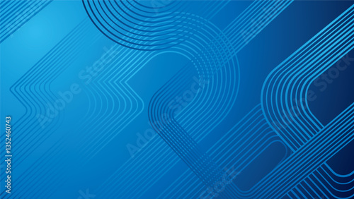 Blue geometric background. Dynamic shapes composition for cover, presentation, banner, invitations and more. Vector illustration	