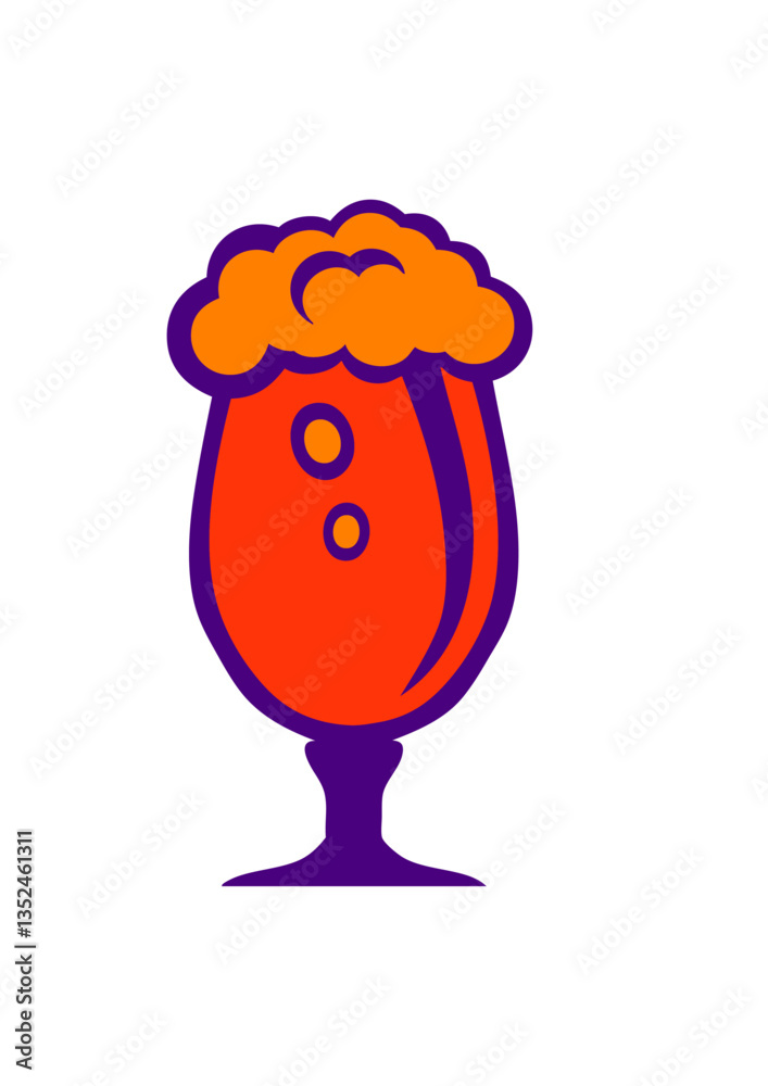 bière chope binouse alcool verre dessin