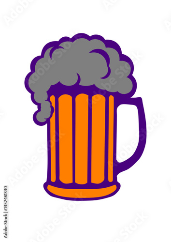 bière chope binouse alcool verre dessin