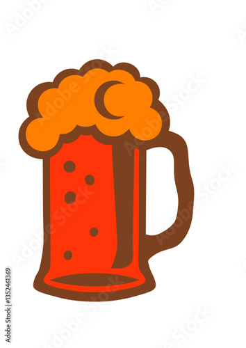 bière chope binouse alcool verre dessin