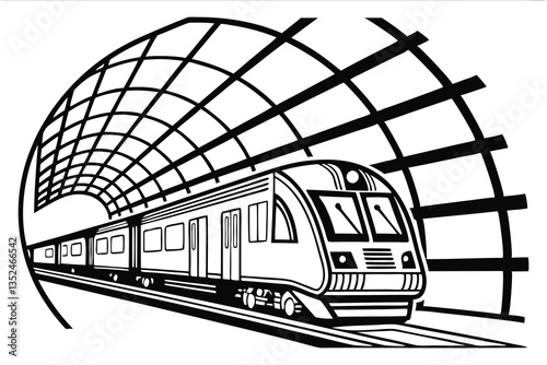 Gliding Through Curves The Journey of a Modern Train
