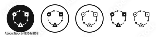 Adaptation icon set. vector icons for apps and website ui design