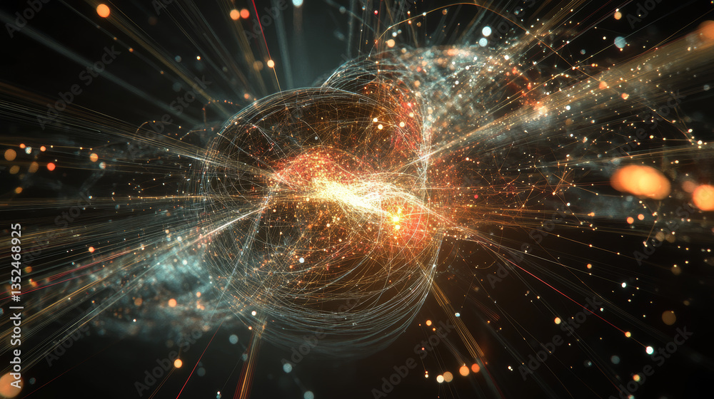 Technology Digital Data Abstract Background, Technology Digital Cyberspace with Particles and Digital Data, Global Network Connections, Data Analysis and Access to Digital Data, 3D Rendering Technology Digital Data Abstract Background, Technology Digital Cyberspace with Particles and Digital Data, Global Network Connections, Data Analysis and Access to Digital Data, 3D Rendering